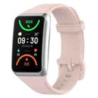 For OPPO Band 2 Solid Color Soft Silicone Watch Band(Pink) - 1