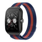 For OPPO Watch 3 Pro Milanese Stainless Steel Metal Watch Band (Blue Orange) - 1