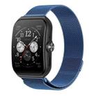 For OPPO Watch 3 Pro Milanese Stainless Steel Metal Watch Band (Dark Blue) - 1