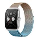 For OPPO Watch 3 Pro Milanese Stainless Steel Metal Watch Band (Gold Blue) - 1
