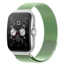 For OPPO Watch 3 Pro Milanese Stainless Steel Metal Watch Band (Mint Green) - 1