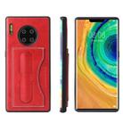 For Huawei Mate 30 Pro Fierre Shann Full Coverage PU Leather Protective Case with Holder & Card Slot(Red) - 1