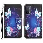 For OPPO A93 5G Colored Drawing Leather Phone Case(Butterfly) - 1