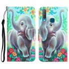 For vivo Y17 / Y12 Colored Drawing Leather Phone Case(Elephant) - 1