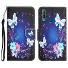 For vivo Y17 / Y12 Colored Drawing Leather Phone Case(Butterfly) - 1