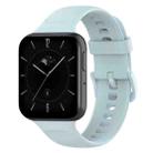 For OPPO Watch 3 Solid Color Soft Silicone Watch Band(Light Blue) - 1