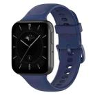 For OPPO Watch 3 Solid Color Soft Silicone Watch Band(Midnight Blue) - 1