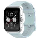 For OPPO Watch 3 Pro Solid Color Soft Silicone Watch Band(Light Blue) - 1