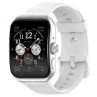 For OPPO Watch 3 Pro Solid Color Soft Silicone Watch Band(White) - 1
