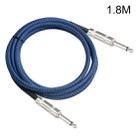 TC048BL 6.35mm Plug Male to Male Electric Guitar Mono Audio Cable, Length:1.8m - 1