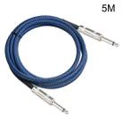 TC048BL 6.35mm Plug Male to Male Electric Guitar Mono Audio Cable, Length:5m - 1