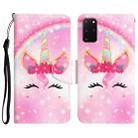 For Samsung Galaxy S20+ Colored Drawing Leather Phone Case(Unicorn) - 1