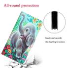 For Samsung Galaxy S21 FE 5G Colored Drawing Leather Phone Case(Elephant) - 7