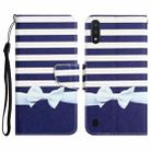 For Samsung Galaxy A01 Colored Drawing Leather Phone Case(Bow Knot) - 1