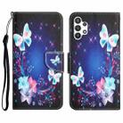 For Samsung Galaxy A32 5G Colored Drawing Leather Phone Case(Butterfly) - 1
