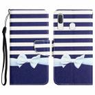 For Samsung Galaxy A40 Colored Drawing Leather Phone Case(Bow Knot) - 1