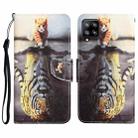 For Samsung Galaxy A42 Colored Drawing Leather Phone Case(Tiger) - 1