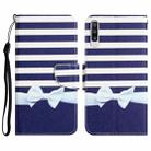 For Samsung Galaxy A50 Colored Drawing Leather Phone Case(Bow Knot) - 1