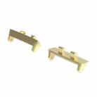 For OPPO Watch3 42mm 1 Pair 20mm Metal Watch Band Connector(Gold) - 1