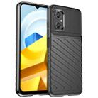 For Xiaomi Poco M4 5G Global Thunderbolt Shockproof TPU Protective Soft Phone Case(Black) - 1