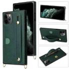 For iPhone 13 mini Crossbody Lanyard Shockproof Protective Phone Case (Green) - 1