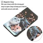 For Xiaomi Poco X3 NFC Colored Drawing Leather Phone Case(3 Cats) - 5