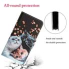 For Xiaomi Poco X3 NFC Colored Drawing Leather Phone Case(3 Cats) - 6