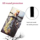 For Xiaomi Poco M3 Colored Drawing Leather Phone Case(Tiger) - 6