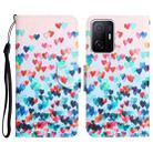 For Xiaomi 11T Colored Drawing Leather Phone Case(Heart) - 1
