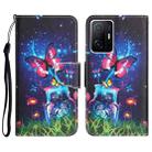 For Xiaomi 11T Colored Drawing Leather Phone Case(Bottle Butterfly) - 1