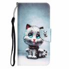 For Xiaomi Mi 10T 5G Colored Drawing Leather Phone Case(Blue Eyes) - 2