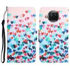 For Xiaomi Mi 10T Lite 5G Colored Drawing Leather Phone Case(Heart) - 1