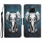 For Xiaomi Mi 10T Lite 5G Colored Drawing Leather Phone Case(Earphone Elephant) - 1