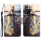 For Xiaomi Redmi Note 11 Pro 5G Colored Drawing Leather Phone Case(Tiger) - 1