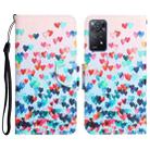 For Xiaomi Redmi Note 11 Pro Global Colored Drawing Leather Phone Case(Heart) - 1