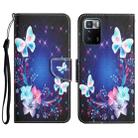 For Xiaomi Redmi Note 10 Pro 5G Colored Drawing Leather Phone Case(Butterfly) - 1