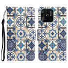 For Xiaomi Redmi 10C Colored Drawing Leather Phone Case(Vintage Totem) - 1