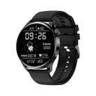 GW69 Smart Watch, Support BT Call / Heart Rate / Blood Pressure / Blood Oxygen(Black + Silicone Strap Black) - 1