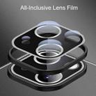 For iPhone 13 Pro Jianfeng Series All-inclusive Lens Frosted TPU Phone Case (Black+Silver) - 3