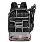 CADeN D6 VII 2 in 1 Camera Backpack Shoulders Nylon Camera Lens Bag with Stool, Size:31.5 x 16.5 x 41.5cm(Black) - 5