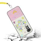 For Xiaomi Redmi Note 11T / Poco M4 Pro 5G Bronzing Butterfly Flower TPU Phone Case with Lanyard(Colorful Butterfly) - 2