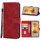 For Huawei Mate 50E Leather Phone Case(Red) - 1