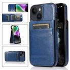 For iPhone 14 Plus Solid Color PC + TPU Protective Phone Case (Blue) - 1