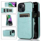 For iPhone 14 Plus Solid Color PC + TPU Protective Phone Case (Green) - 1