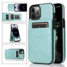 For iPhone 14 Pro Max Solid Color PC + TPU Protective Phone Case (Green) - 1