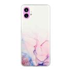 For Nothing Phone 1 Hollow Marble Pattern TPU Phone Case(Pink) - 1