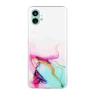 For Nothing Phone 1 Hollow Marble Pattern TPU Phone Case(Green) - 1