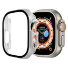 Tempered Glass Film PC Watch Case For Apple Watch Ultra 49mm / Apple Watch Ultra 2 49mm(Silver) - 1
