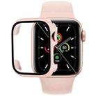 Tempered Glass Film PC Watch Case For Apple Watch Series SE 3&SE 2&6&SE&5&4 44mm(Pink) - 1