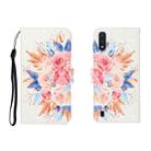 For Galaxy A01 3D Colored Drawing Horizontal Flip Leather Case with Holder & Card Slot & Wallet(Sun Flower) - 1